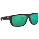 COSTA Santiago Net 580G Green Mirror Polarized Sunglasses | Black Frames - Costa