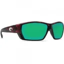 COSTA Tuna Alley 580P Green Mirror Polarized Sunglasses | Tortoise Frame - Costa Del Mar