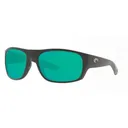 COSTA Tico 580P Green Mirror Polarized Sunglasses | Matte Black Frame - Costa