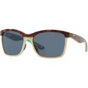 COSTA Del Mar Anaa Retro Women's 580P Gray Polarized Sunglasses | Tortoise Green - Costa
