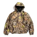 WORLD FAMOUS Cotton Inuslated Hooded Camo Jacket - Mens - World Famous