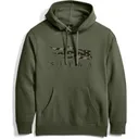 SITKA Icon Flag Pullover Hoody Olive Green - Sitka
