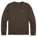 BROWNING Merino Crew Long Sleeve Shirt Major Brown - Browning