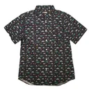 KYGUNCO Lightening Mens Button Up Dark Blue Camp Shirt - Kygunco