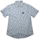 KYGUNCO Deer Mens Button Up Light Blue Camp Shirt - Kygunco