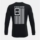 UNDER ARMOUR Freedom Flag Long Sleeve T-Shirt | Black & White - Under Armour
