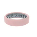 GROOVE LIFE Ring Edge Rose Quartz Thin - Groove Life