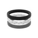 GROOVE LIFE Thin Stackable Silicone Rings - Luna 3 Set - Groove Life