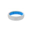 GROOVE LIFE Thin Silicone Ring - Snow White & Glacier Blue - Groove Life