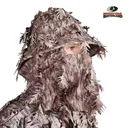 QUICKCAMO 2-in-1 3D Leafy Face Mask & Bucket Hat (OSFM) | Mossy Oak Bottomland - Quikcamo