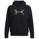 UNDER ARMOUR Men's UA Rival Fleece Antler Hoodie - Black - Under Armour