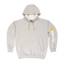 BERNE WORKWEAR Signature Sleeve Hooded Pullover Fleece Charcoal - Berne Workwear