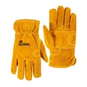 BERNE WORKWEAR Unlined Split Cowhide Leather Gloves Gold - Berne Workwear
