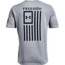 UNDER ARMOUR Freedom Flag T-Shirt | Steel Grey & Black - Under Armour