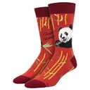 SOCKSMITH "Giant Panda" Crew Sock - Red - Socksmith