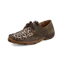 TWISTED X Boat Shoe Driving Moc Distressed & Leopard - Twisted X