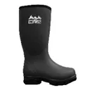 WORLD FAMOUS High Cut Rubber Boots 5mm Neoprene Upper Black - World Famous