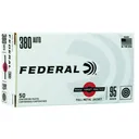 FEDERAL AMMO 380 ACP 95Gr FMJ 50BX - Federal Premium