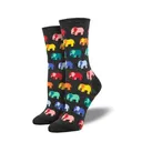SOCKSMITH Elephant In The Room Crew Sock - Charcoal Heather - Socksmith
