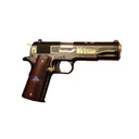 COLT CLASSIC GOVERNMENT 45 ACP 5" 8rd - Gold & Rosewood - Colt