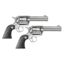 RUGER Vaquero SASS 45 LC 5.5" 6rd Revolvers Sold In Consecutive Pairs - Stainless - Ruger