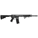 LWRC DI 5.56 NATO 16.1" 30rd Semi-Auto AR15 Rifle w/ Spiral Fluted Barrel - Black / Tactical Grey - LWRC