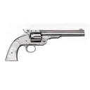 UBERTI 1875 Top Break 45 LC 7" 6rd - Stainless / White Pearl Grips - Uberti
