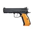CZ-USA Shadow 2 9mm 4.89" 17rd Pistol - Black w/ Orange Grips - Cz-Usa