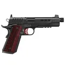 KIMBER Rapide Heat 1911 45ACP 5" 8rd Optic Ready Pistol w/ Threaded Barrel | Black & Red G10 - Kimber