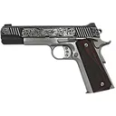 KIMBER Custom 1911 Deep Engraved 45ACP 5.25" 8rd Pistol - Black | Stainless - Kimber