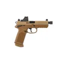 FN AMERICA FNX-45 Tactical 45 ACP 5.3" 15rd w/ Holosun 407C - FDE - FN America / FN Herstal