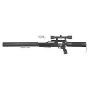 AIR FORCE AIRGUNS TexanSS .457 w/4X32 Scope, 1 High Rings" - Air Force Airguns