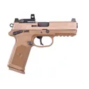 FN AMERICA FNX-45 Tactical 45 ACP 4.5" 10rd Pistol w/ Vortex Viper Red Dot - FDE - FN