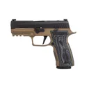 SIG SAUER P320 AXG Carry Two-Tone 9mm 3.9" 17rd Pistol - Nitron / FDE - Sig Sauer
