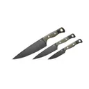 BENCHMADE The 3 Piece Set | Drop Point Blades | OD Green & Black G10 Handles w/ Gold Rings - Benchmade