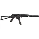 KALASHNIKOV USA KR9 9mm 16.33" 30rd Semi-Auto Rifle w/ Faux Suppressor & Side Folding Stock - Black - Kalashnikov Usa