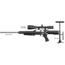 AIR FORCE AIRGUNS Escape .22 w/Hand Pump, 4-16X50 Scope, 1High Ring" - Air Force Airguns