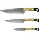 BENCHMADE The 3 Piece Set | Stonewash CPM154 Drop Point Blades | Maple Handle w/ Gold Rings - Benchmade