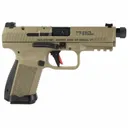 CANIK TP9 Elite 9mm 4.73" 15rd Optic Ready Pistol w/ Threaded Barrel - FDE / Black - Canik