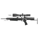 AIR FORCE AIRGUNS EscapeUL .25 w/4-16X50 Scope, 1 High Rings" - Air Force Airguns