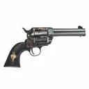 Cimarron Holy Smoker 45 LC 4.75" 6rd - Black & Holy Smoker - Cimarron Firearms