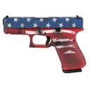 GLOCK G19 G5 MOS 9mm 4.02" 15rd Optic Ready Pistol | Red, White, & Blue Flag Skydas - Glock