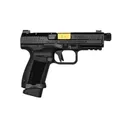 CANIK TP9 Elite Combat Executive 9mm 4.7" 18rd Optic Ready Pistol w/ Threaded Barrel - Gold - Canik