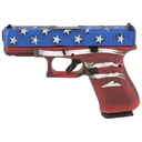 GLOCK G23 G5 MOS 40S&W 4.02" 13rd Optic Ready Pistol | Red, White & Blue Battleworn Flag - Glock