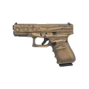 GLOCK G17 G5 MOS 9mm 4.49" 17rd Semi-Auto Pistol - Coyote Battle Worn Flag Cerakote - Glock