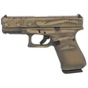 GLOCK G19 G5 MOS 9mm 4.02" 15rd Optic Ready Pistol - Coyote Battle Worn Flag Cerakote - Glock