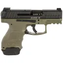 HK VP9SK Subcompact 9mm 3.39" Green 15rd/12rd Semi-Auto Pistol w/ Night Sights - Green / Black - Heckler & Koch