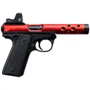 RUGER Mark IV 22/45 Lite 22LR 4.4" 10+1 Pistol w/ Riton Red Dot & Threaded Barrel - Red Anodized - Ruger