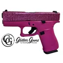 GLOCK G43X GlitterGunz 9mm 3.41" 10rd Pistol | Pink Crush Glitter - Glock