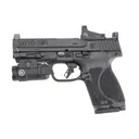 SMITH & WESSON M&P2.0 9mm 4" 15rd Pistol w/ Crimson Trace Red Dot & CMR-209 Rail Light | Black - Smith & Wesson